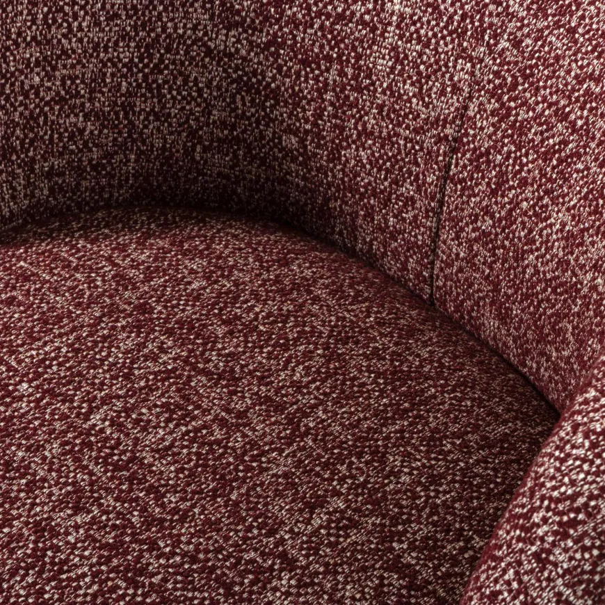 Woood Serra Draaifauteuil Bordeauxrood Melange