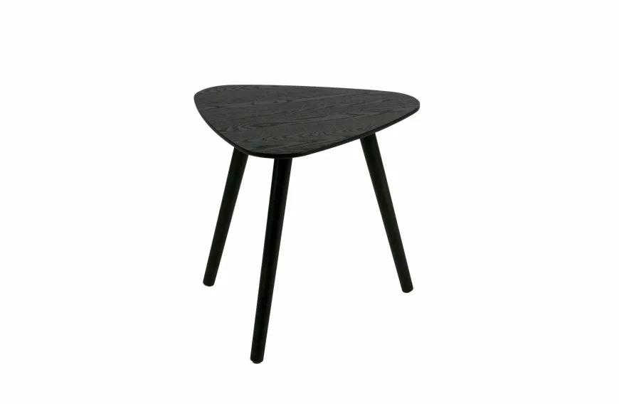 Woood Set van 2 - Nila Bijzettafels Zwart