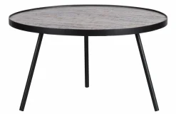 Woood Set van 3 - Lize Bijzettafels Hout/metaal