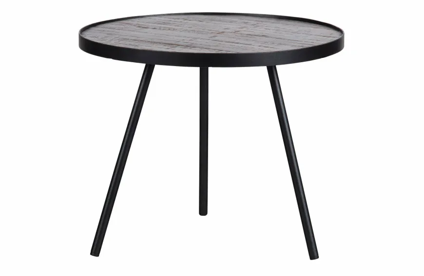Woood Set van 3 - Lize Bijzettafels Hout/metaal