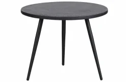Woood Set van 2 - Suze Bijzettafels Hout/metaal Zwart