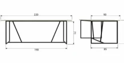Woood Silas Eettafel Essen Dust [fsc]