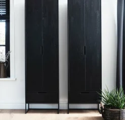 Woood Silas Hoge Kast Essen Blacknight [fsc]