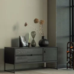 Woood Silas tv meubel 120cm essen blacknight [fsc]