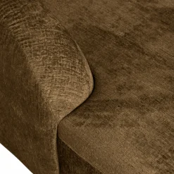 Woood Sloping hoekbank links structure velvet brass