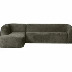 Woood Sloping hoekbank links structure velvet frost