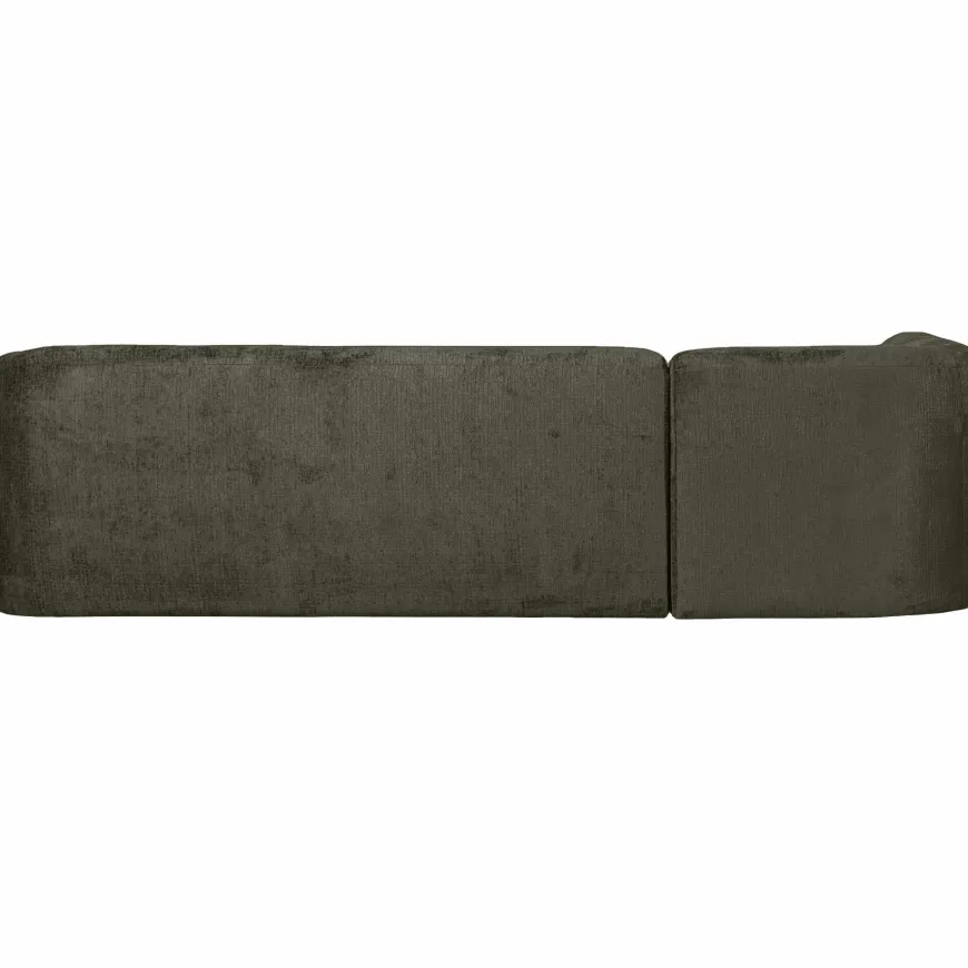 Woood Sloping hoekbank links structure velvet frost