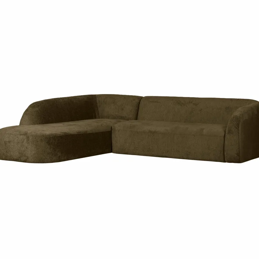 Woood Sloping hoekbank links structure velvet bonsai