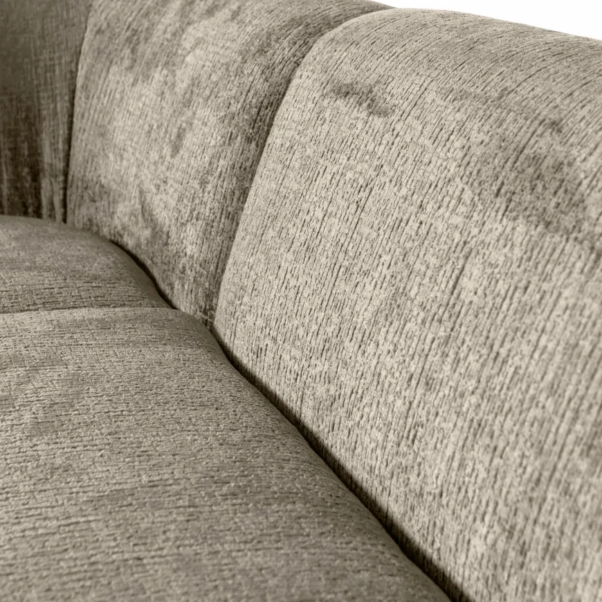 Woood Sloping hoekbank links structure velvet wheatfield