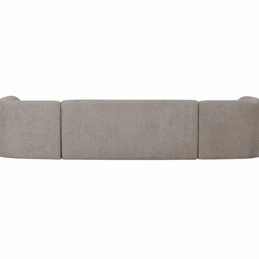Woood Sloping u-vorm bank off white melange