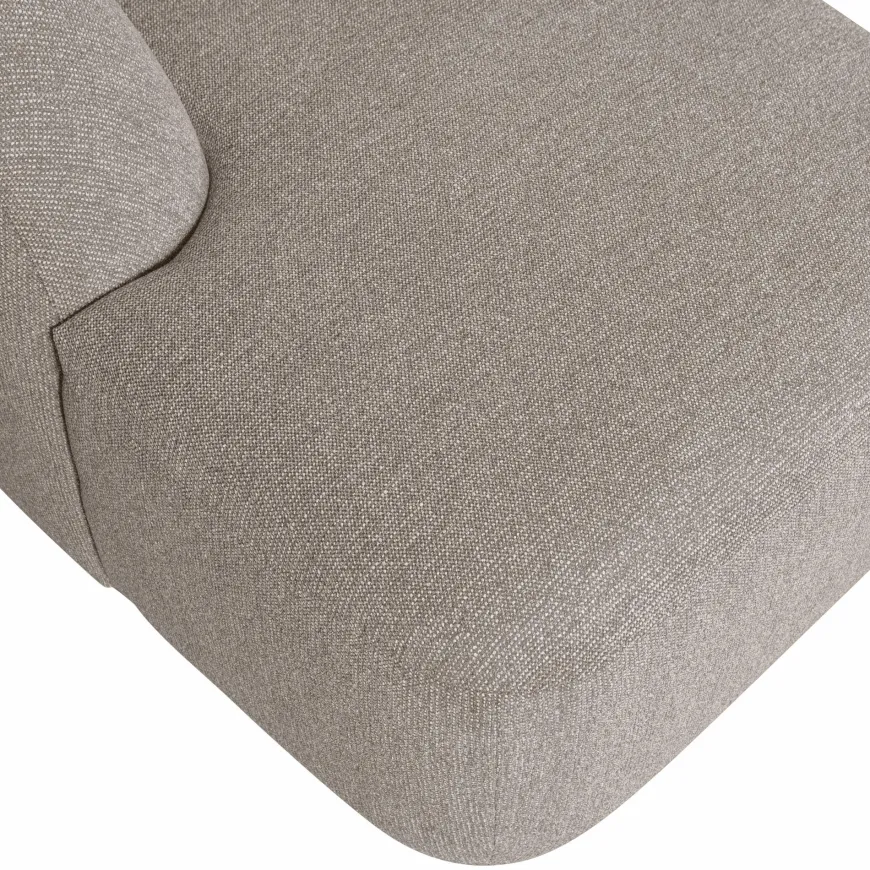 Woood Sloping u-vorm bank off white melange