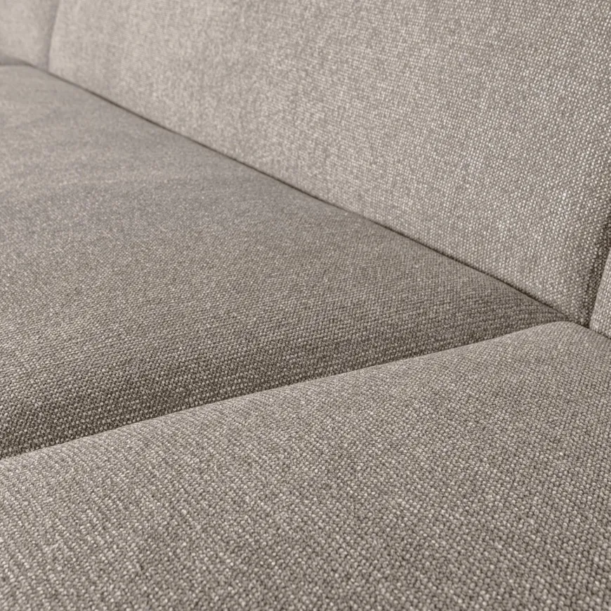 Woood Sloping u-vorm bank off white melange