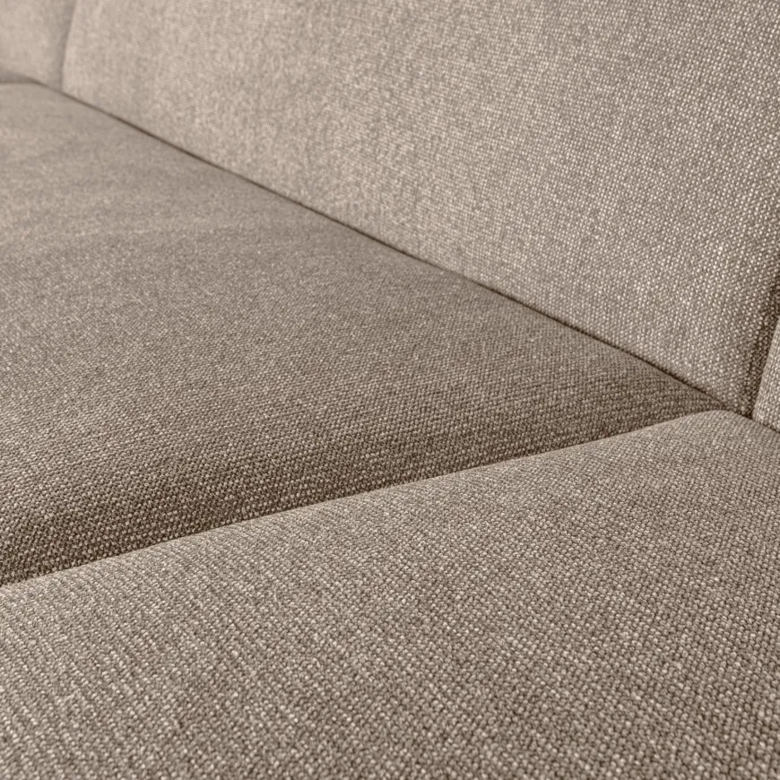 Woood Sloping u-vorm bank naturel melange