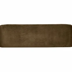 Woood Sloping 3-zits bank structure velvet brass