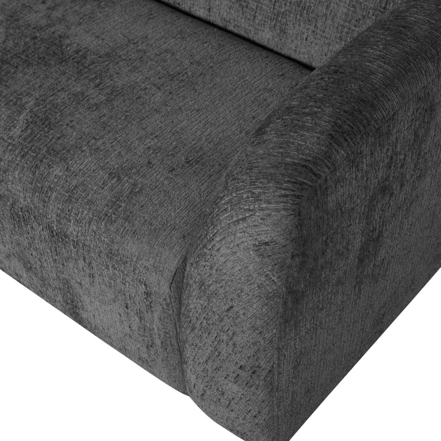 Woood Sloping 3-zits bank structure velvet mountain