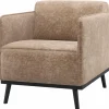 Woood Statement Fauteuil Met Arm Chenille Velvet Taupe