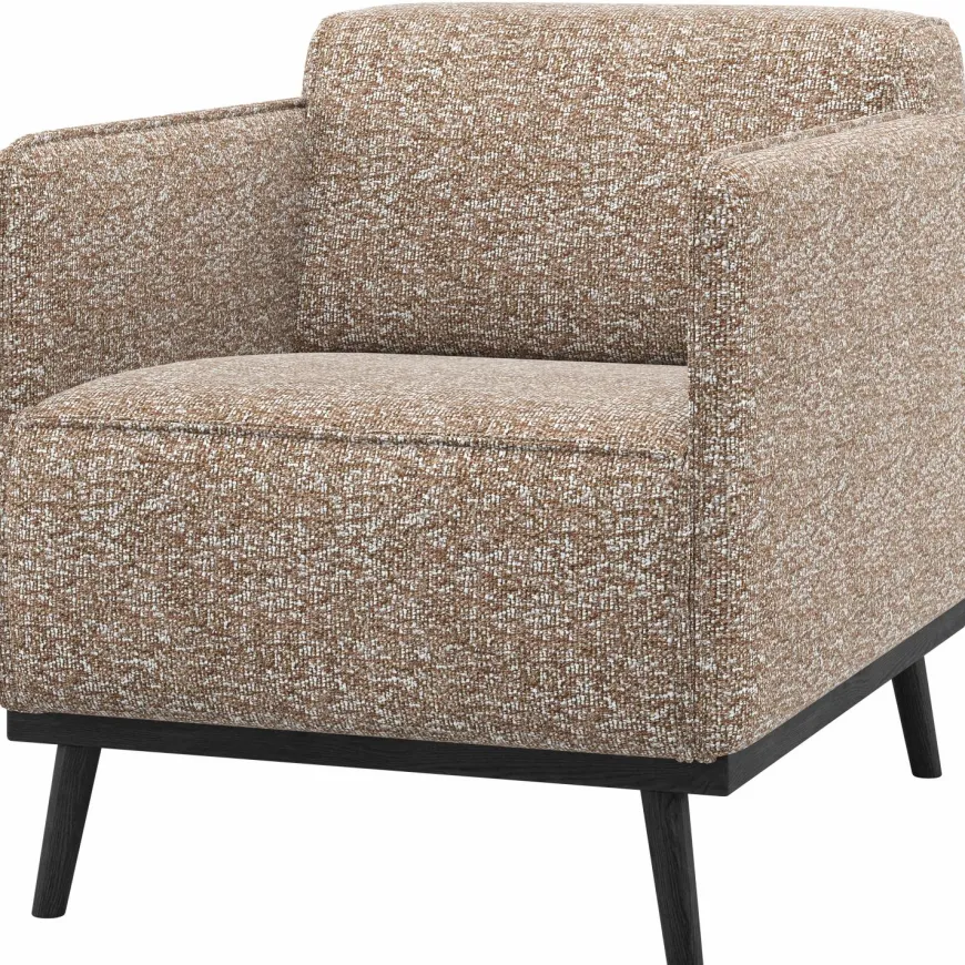 Woood Statement Fauteuil Met Arm Lichtbruin Melange