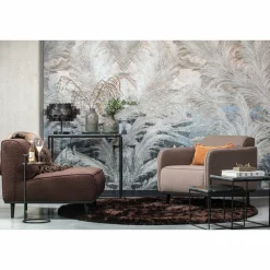 Woood Statement fauteuil met arm bouclé nougat
