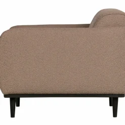 Woood Statement fauteuil met arm bouclé nougat