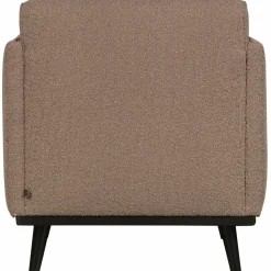 Woood Statement fauteuil met arm bouclé nougat