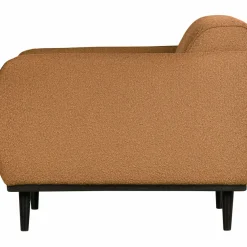 Woood Statement fauteuil met arm bouclé butter