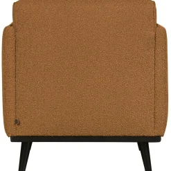 Woood Statement fauteuil met arm bouclé butter