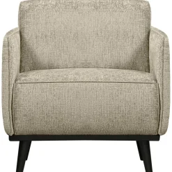 Woood Statement fauteuil met arm structure velvet wheatfield