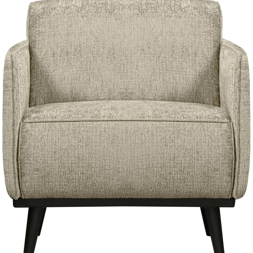 Woood Statement fauteuil met arm structure velvet wheatfield