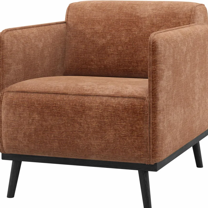 Woood Statement Fauteuil Met Arm Chenille Velvet Terra
