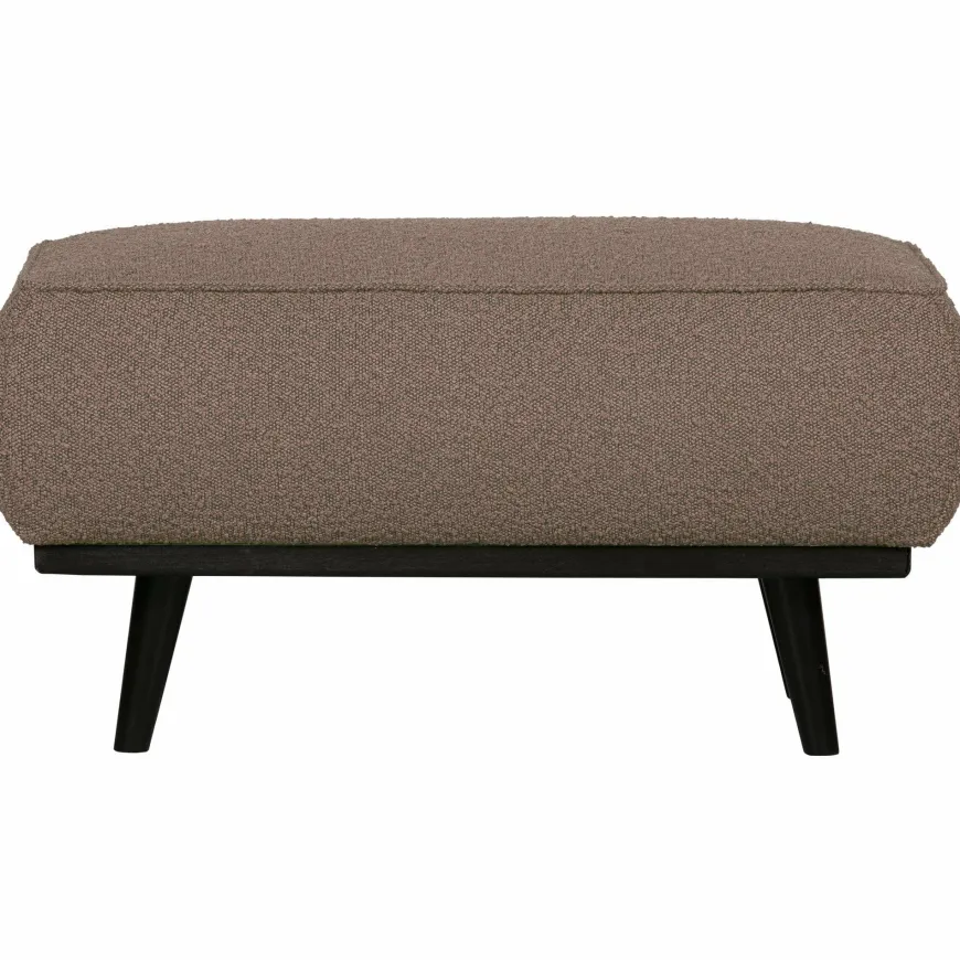 Woood Statement hocker bouclé nougat