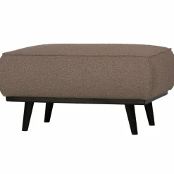 Woood Statement hocker bouclé nougat