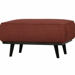 Woood Statement hocker bouclé chestnut