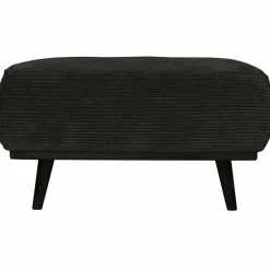 Woood Statement hocker brede platte rib graphite