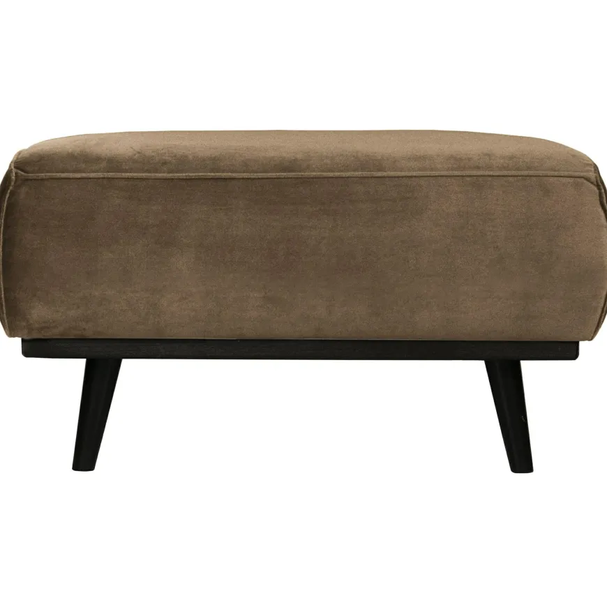 Woood Statement hocker fluweel taupe