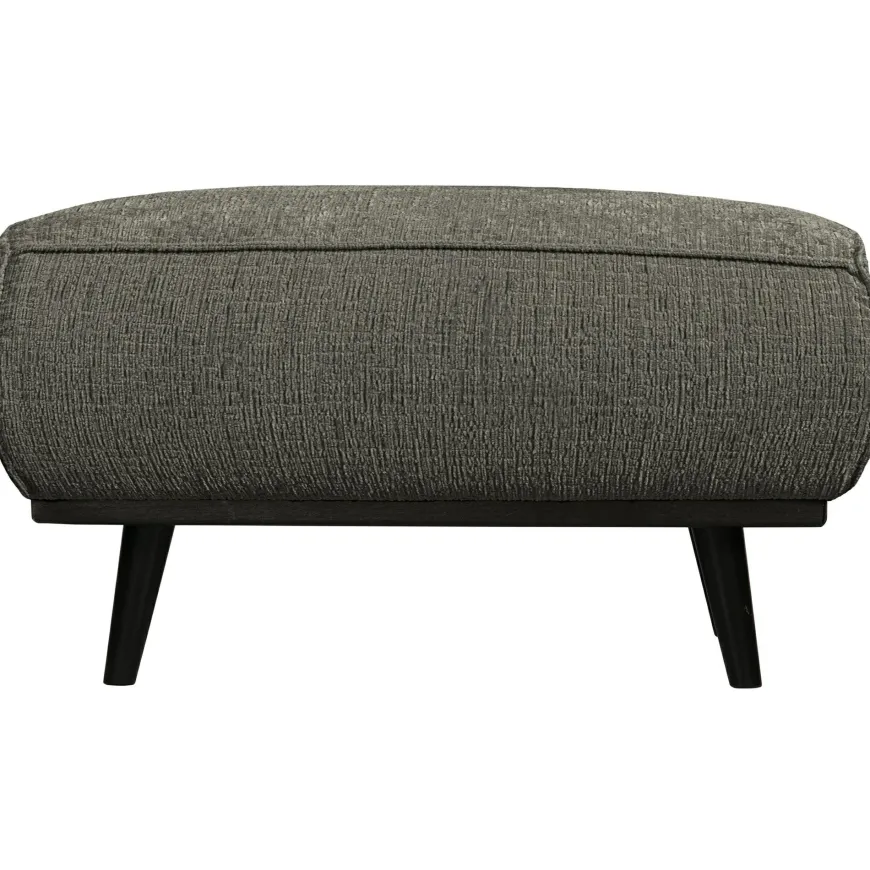 Woood Statement hocker structure velvet frost