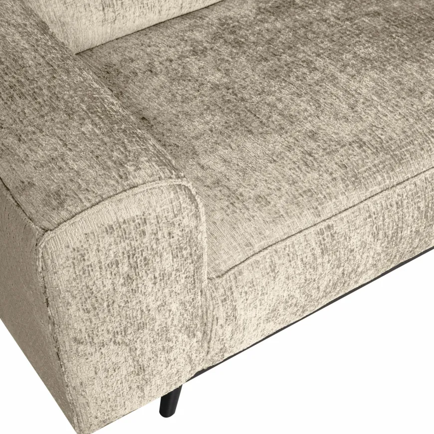 Woood Statement hoekbank rechts structure velvet wheatfield