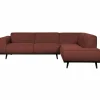 Woood Statement hoekbank rechts bouclé chestnut