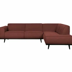 Woood Statement hoekbank rechts bouclé chestnut