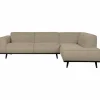 Woood Statement hoekbank rechts bouclé beige