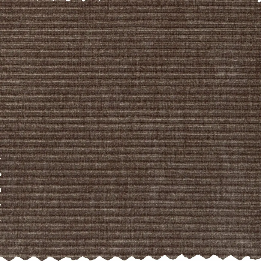Woood Statement hoekbank links platte brede rib taupe