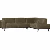Woood Statement hoekbank rechts structure velvet bonsai
