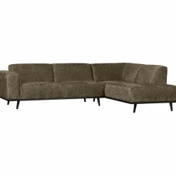 Woood Statement hoekbank rechts structure velvet bonsai