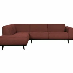 Woood Statement hoekbank links bouclé chestnut