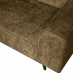 Woood Statement hoekbank links structure velvet brass