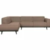 Woood Statement hoekbank links bouclé nougat