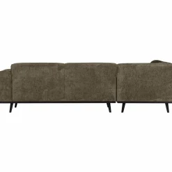 Woood Statement hoekbank links structure velvet bonsai