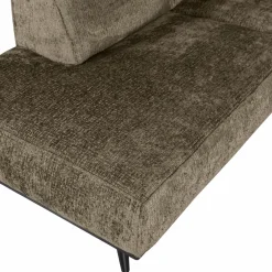 Woood Statement hoekbank links structure velvet bonsai