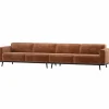 Woood Statement Xl 4-Zits Bank 372 Cm Chenille Velvet Terra