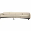 Woood Statement Xl 4-Zits Bank 372 Cm Beige Melange