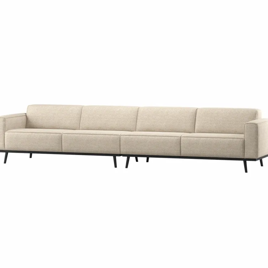 Woood Statement Xl 4-Zits Bank 372 Cm Beige Melange